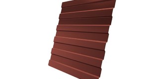 Профнастил GL20 (C20), вишневый, 1,75м